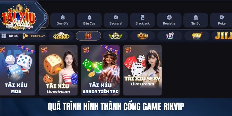 Quá trình hình thành cổng game RIKVIP