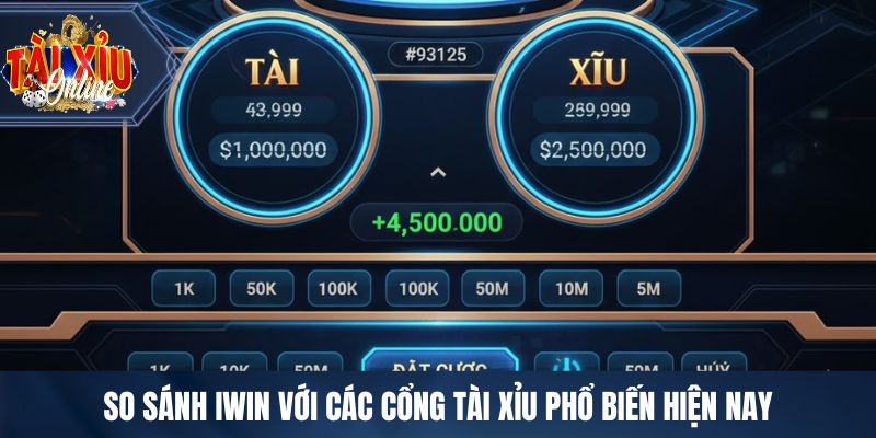 So sánh IWIN với các cổng tài xỉu phổ biến hiện nay