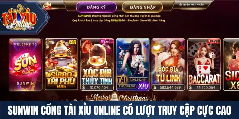 Sunwin cổng Tài Xỉu Online có lượt truy cập cực cao