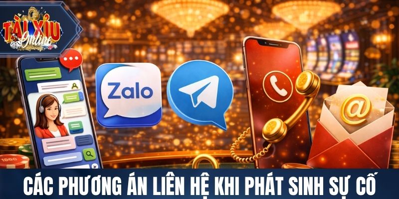 Các phương án liên hệ khi phát sinh sự cố