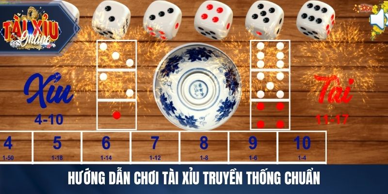 Hướng dẫn chơi tài xỉu truyền thống chuẩn